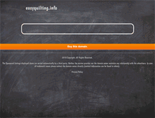 Tablet Screenshot of easyquilting.info